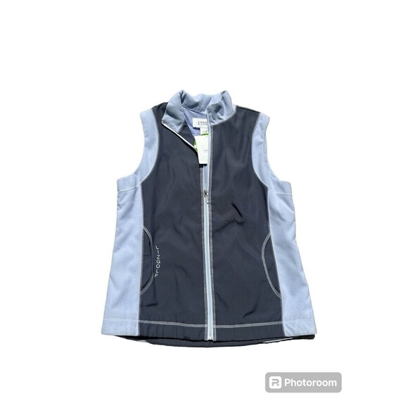 NWT LIZGOLF Full Zip Vest Size S Fully Lined Pocket Zip Light Blue Golf RP:80$ - Picture 1 of 5